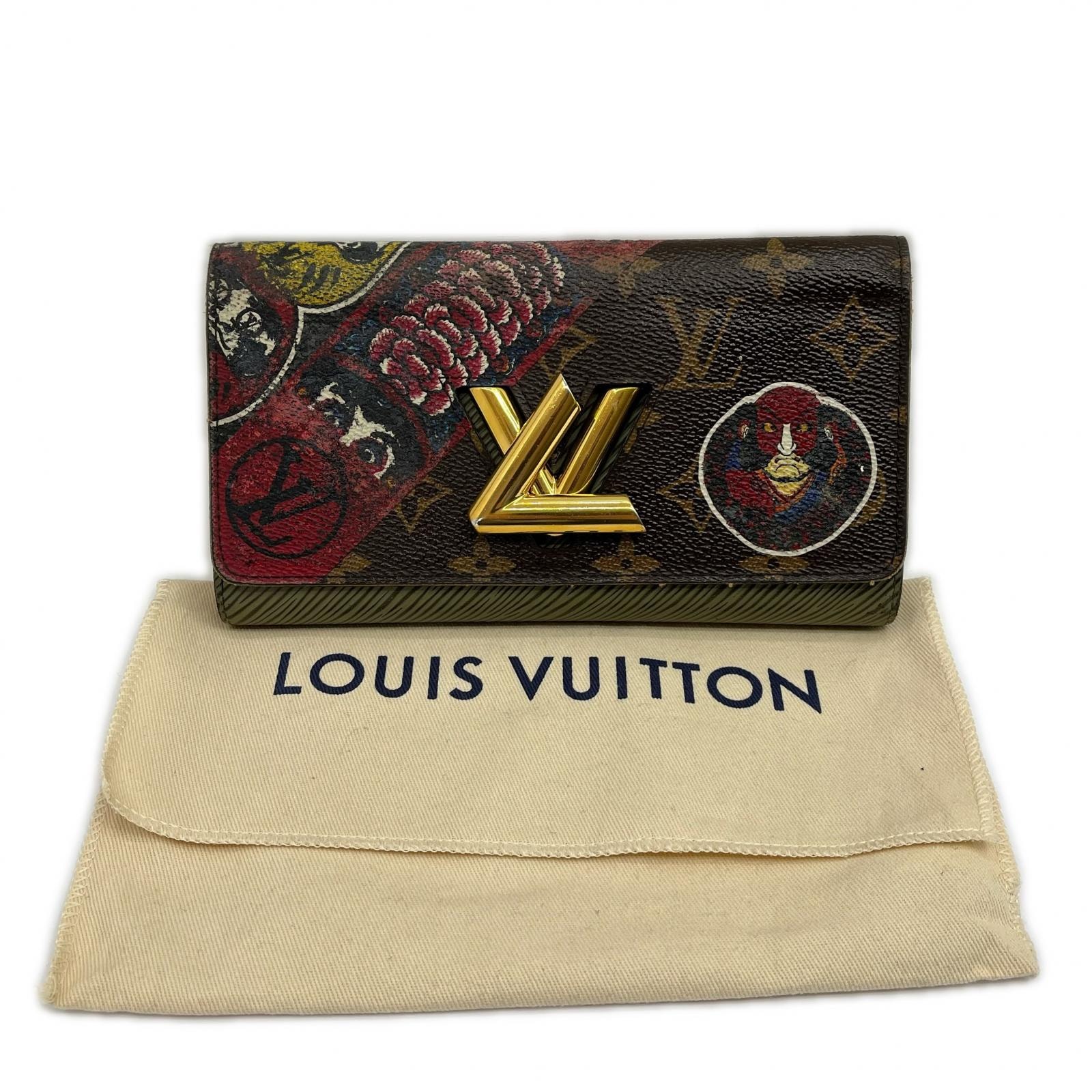 ◆◆LOUIS VUITTON ルイヴィトン 長財布 ポルトフォイユ・ツイスト 山本寛斎コラボ イニシャル入 M67260 ブラウン系