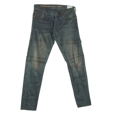 DIESEL ディーゼル デニムパンツ TEPPHAR WASH0886A STRETCH SLIM-CARROT ストレッチ コーティング加工 ボタンフライ スキニーデニム ブラック系 31【中古】