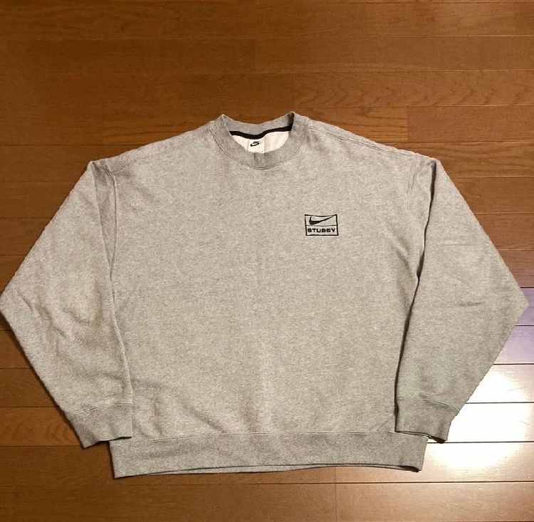 Stussy x Nike Fleece Crew (US Size) "Grey" DO9337-063