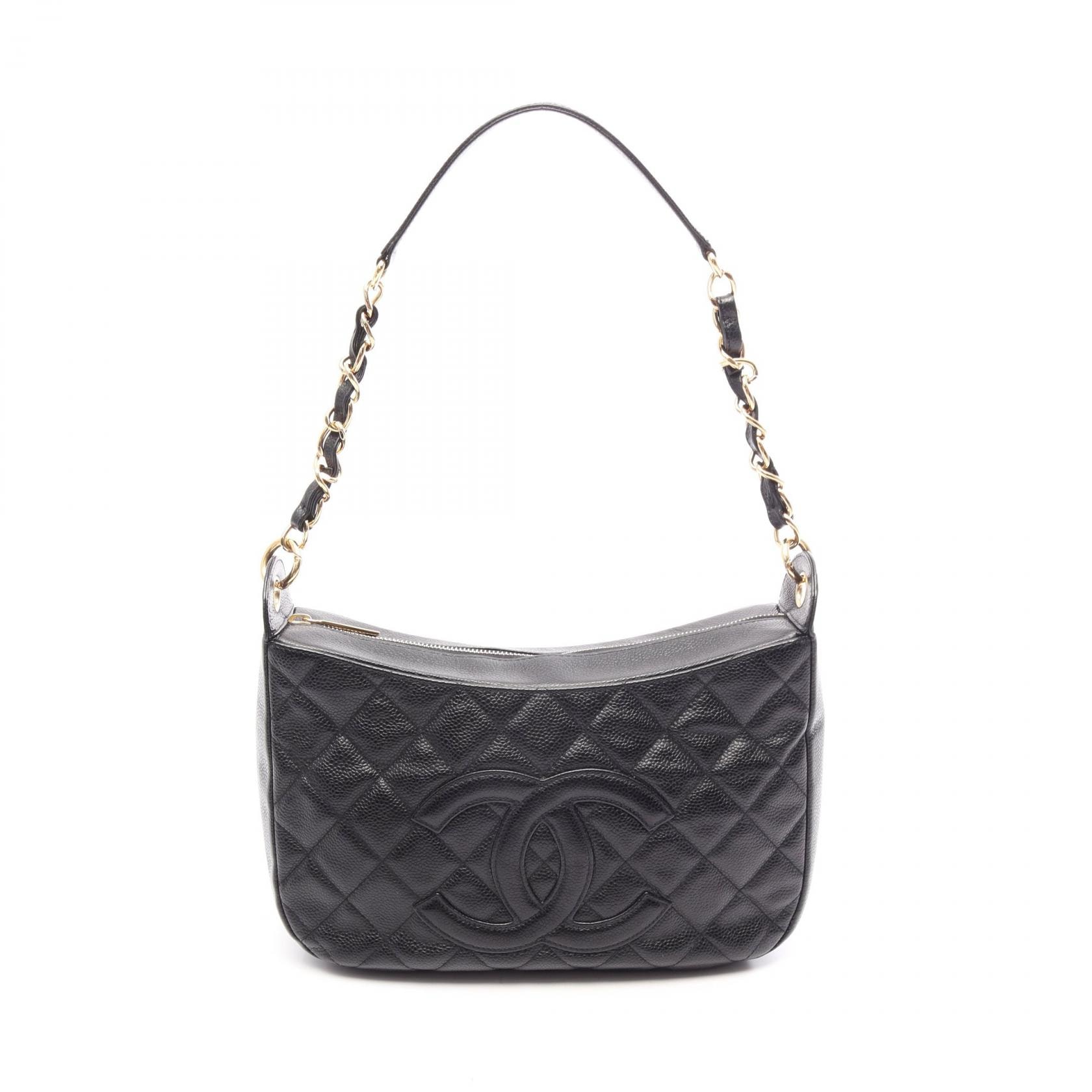 シャネル CHANEL マトラッセ ショルダーバッグ バッグ キャビアスキン(グレインドカーフ) レディース ブラック系 【中古】