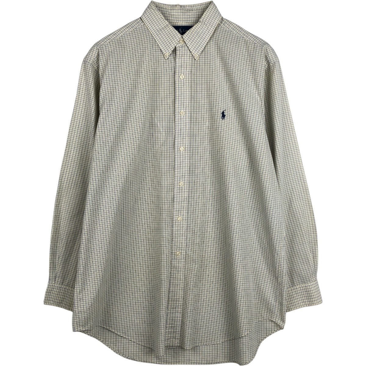 古着 ラルフローレン Ralph Lauren YARMOUTH 長袖 ボタンダウンチェックシャツ メンズL相当/eaa669068