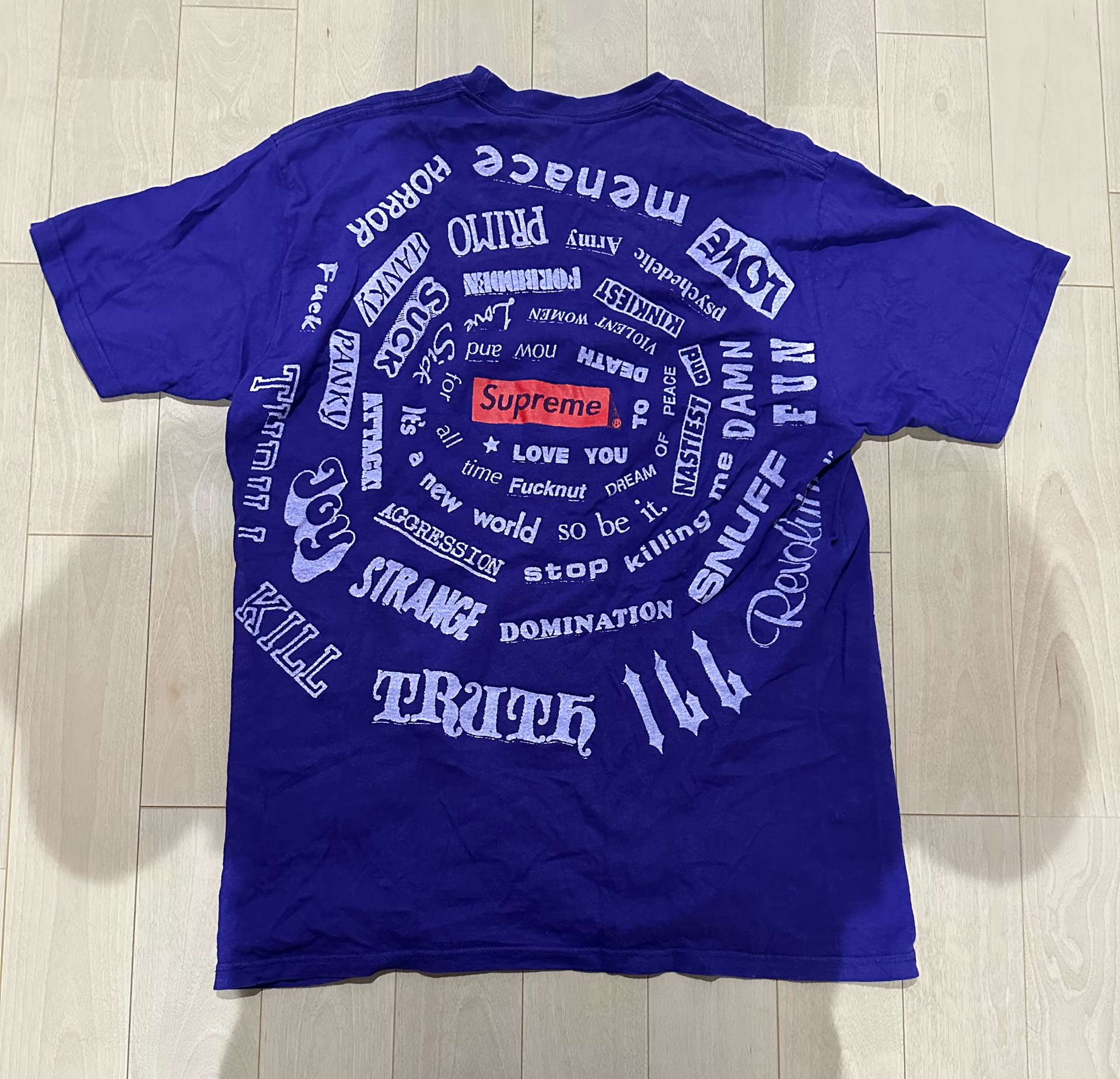 Supreme Spiral Tee "Purple"