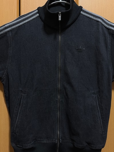 adidas Adicolor Denim Firebird Track Top "True Black Denim"