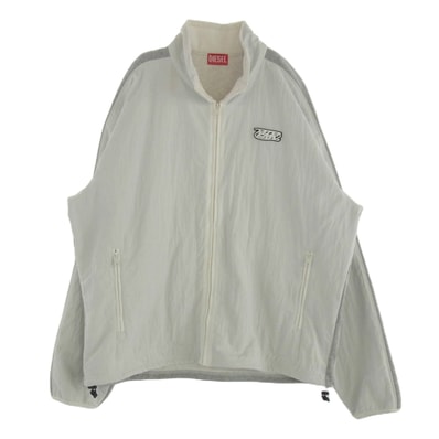 DIESEL ディーゼル ジャケット A12755 S-BERTO-ZIP 切替 ジップアップ ナイロン ジャケット グレー系 L【中古】