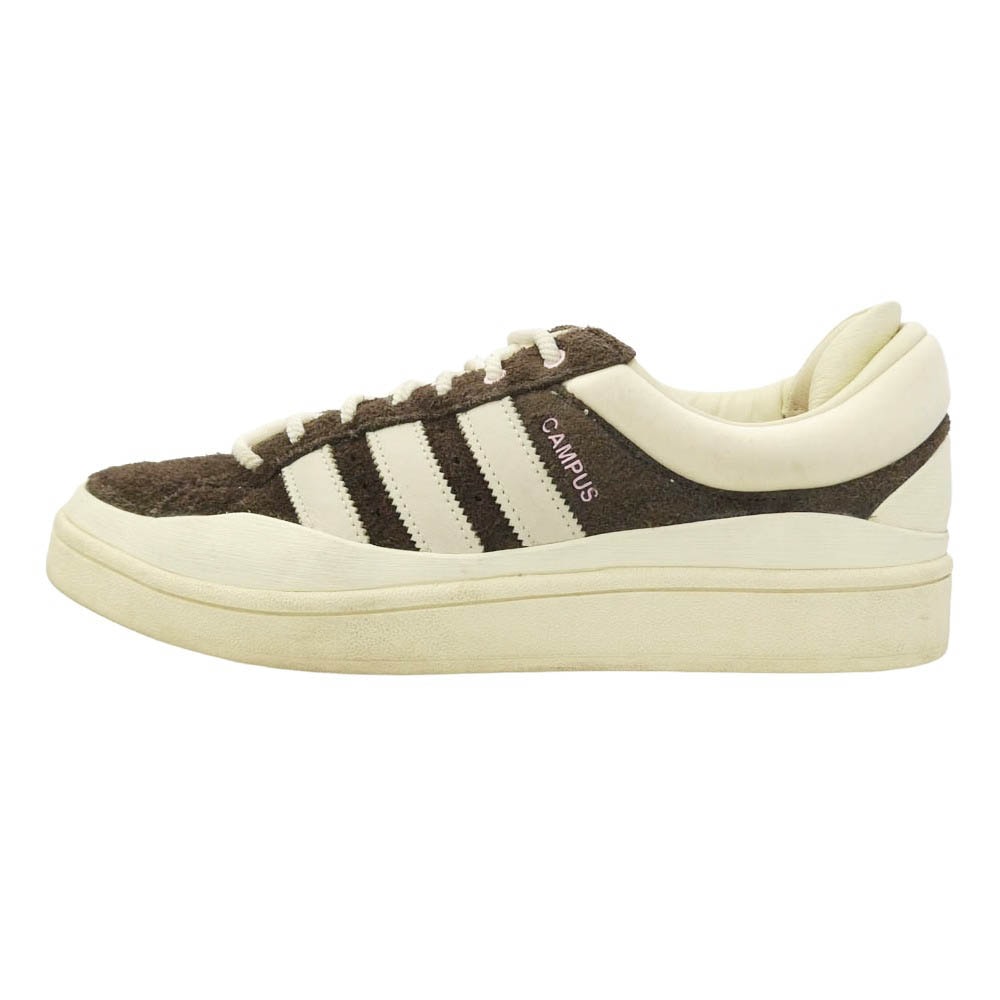 adidas アディダス ID2534 × Bad Bunny バッドバニー Campus キャンパス スニーカー オフホワイト系 ダークブラウン系 28cm【中古】