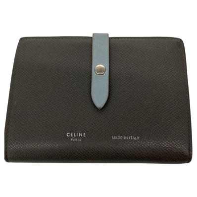 CELINE セリーヌ ラージストラップ マルチファンクション ウォレット F-PG-1198 グレー