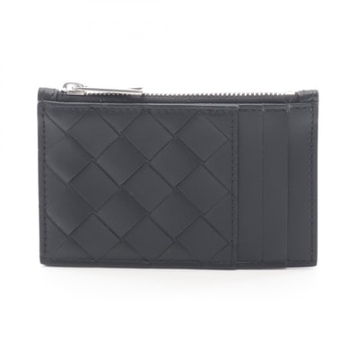 ボッテガヴェネタ BOTTEGA VENETA イントレチャート フラグメントケース コインケース 財布 レザー メンズ ブラック系 814706VCPQ38803 【新品】