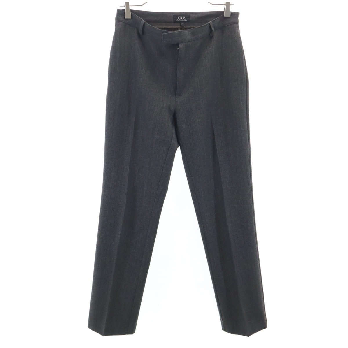 A.P.C. アーペーセー フランス製 スラックスパンツ 38 チャコールグレー