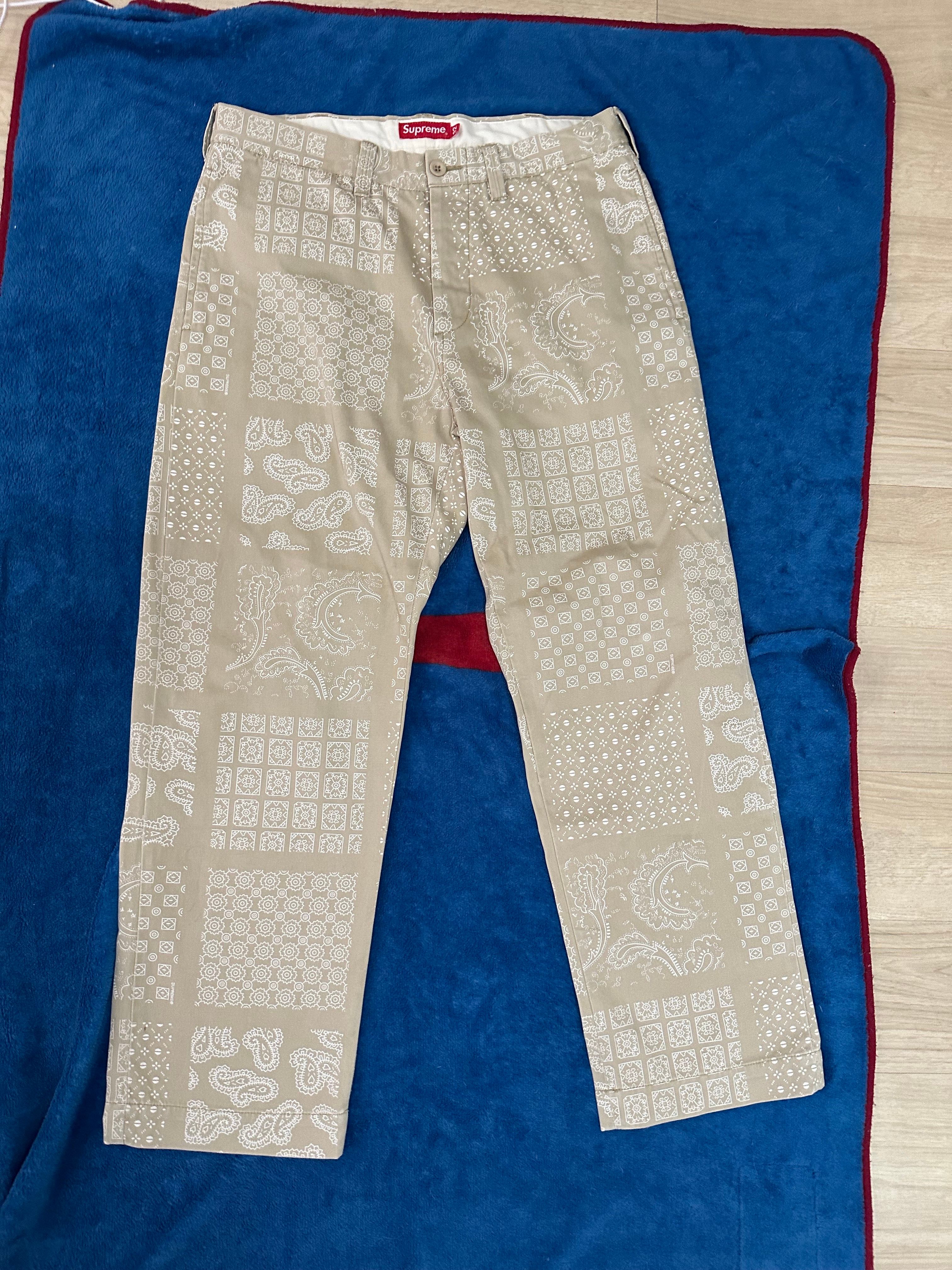 Supreme Paisley Grid Chino Pant 