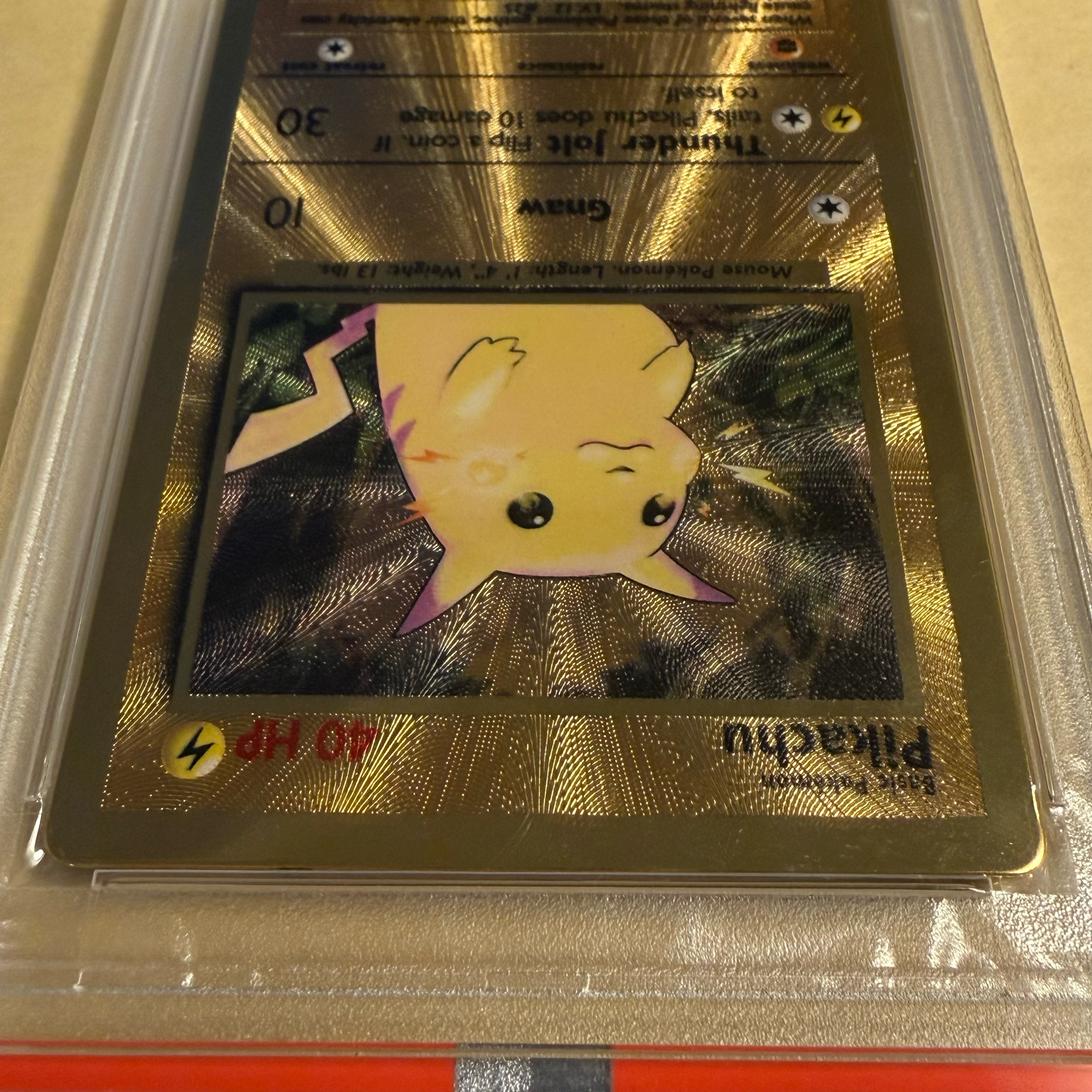 PSA9】ピカチュウ C :メタルカード [58/102]【英語版】(プロモーション