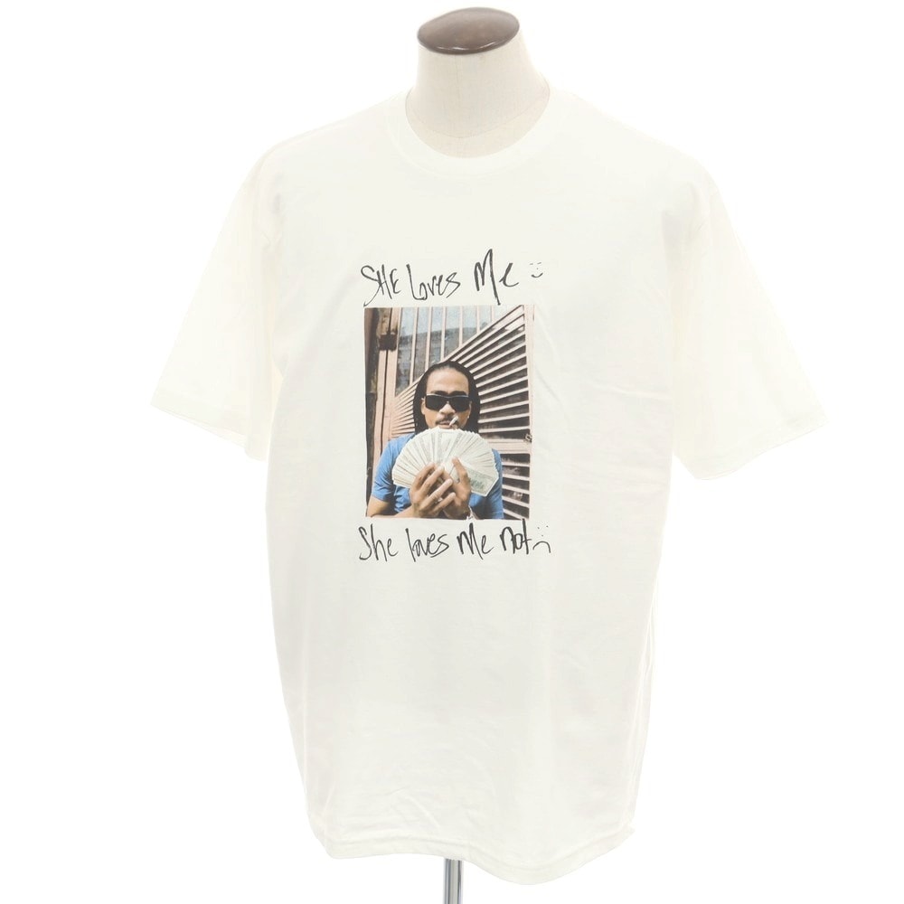 【中古】シュプリーム Supreme 2025年春夏 Max B Tee コットン クルーネック 半袖Tシャツ ホワイト【サイズXL】【メンズ】