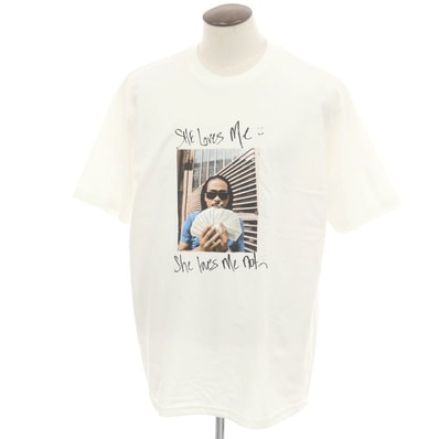 【中古】シュプリーム Supreme 2025年春夏 Max B Tee コットン クルーネック 半袖Tシャツ ホワイト【サイズXL】【メンズ】