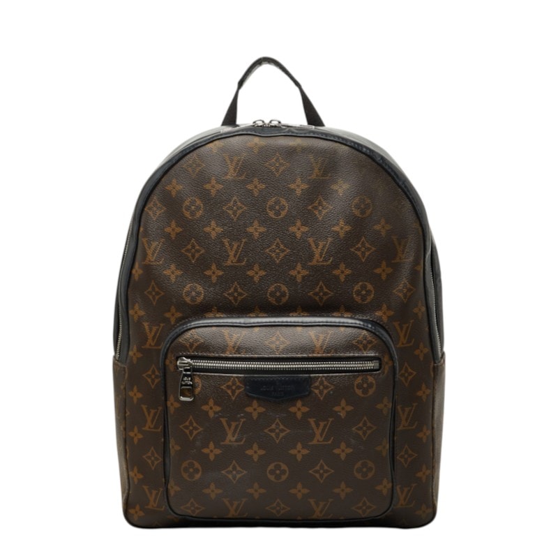 ルイ ヴィトン モノグラム マカサー ジョッシュ リュック バックパック M41530 ブラウン PVC レザー メンズ LOUIS VUITTON 【中古】