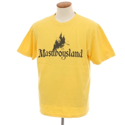 【中古】エムエーエスユー MASU コットン クルーネック 半袖Tシャツ イエロー【サイズ48】【メンズ】