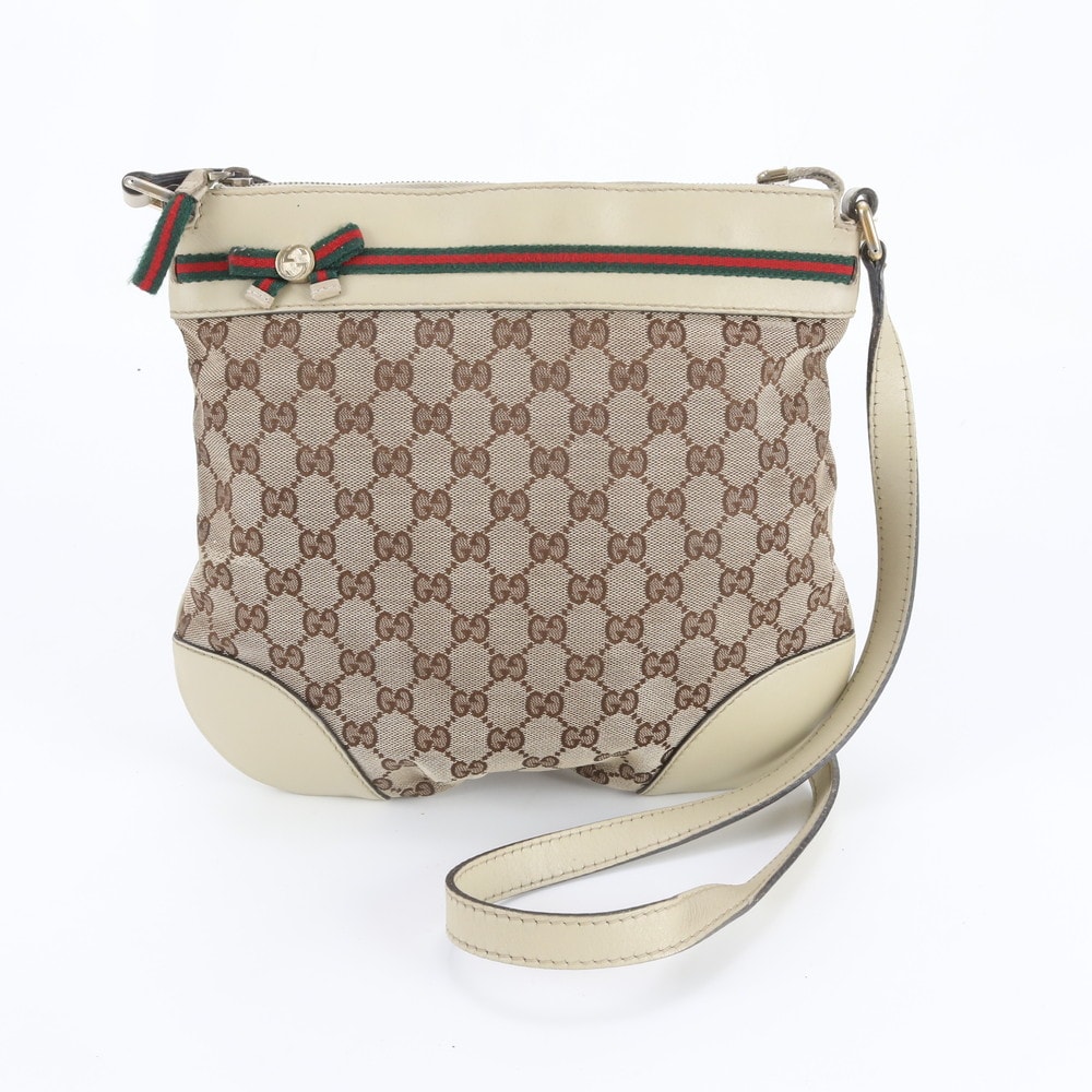 ■美品 グッチ GGキャンバスプリンシー 257065 ショルダーバッグ