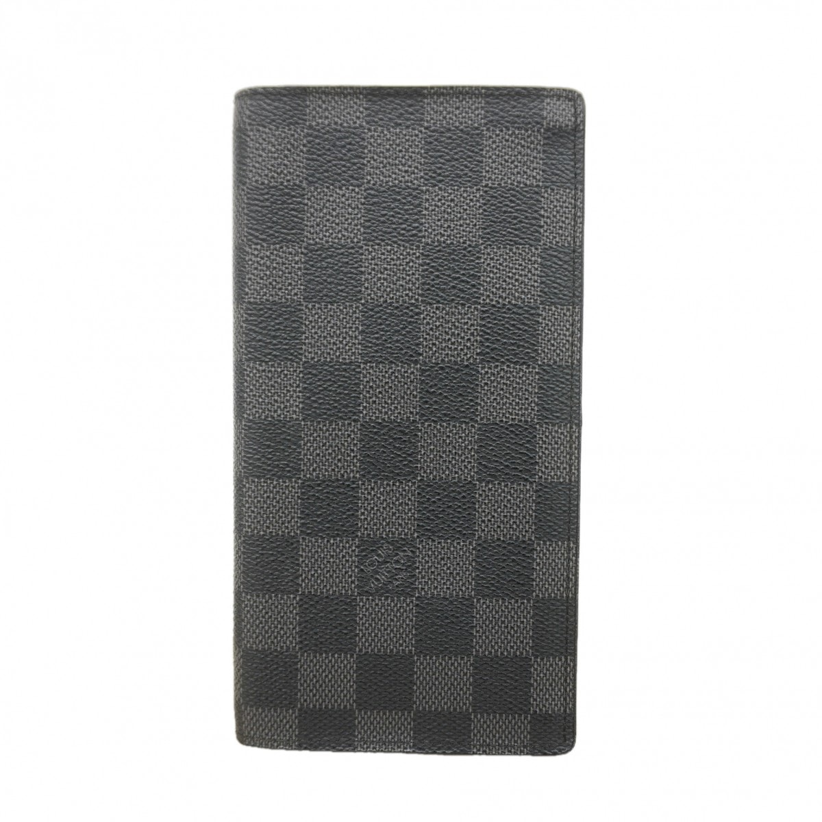 【6ed3578】ルイヴィトン 長財布 ダミエ・グラフィット ポルトフォイユブラザ N62665 ブラック【中古】メンズ