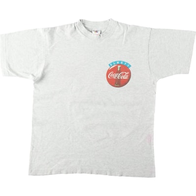 古着 90年代 フルーツオブザルーム FRUIT OF THE LOOM COCA-COLA コカコーラ アドバタイジングTシャツ USA製 メンズM相当 ヴィンテージ/eaa640882