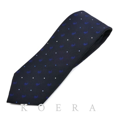 Paul Smith ポール・スミス ドット ウサギ柄 ネクタイ ネイビー 120005 552MJ メンズ【中古】