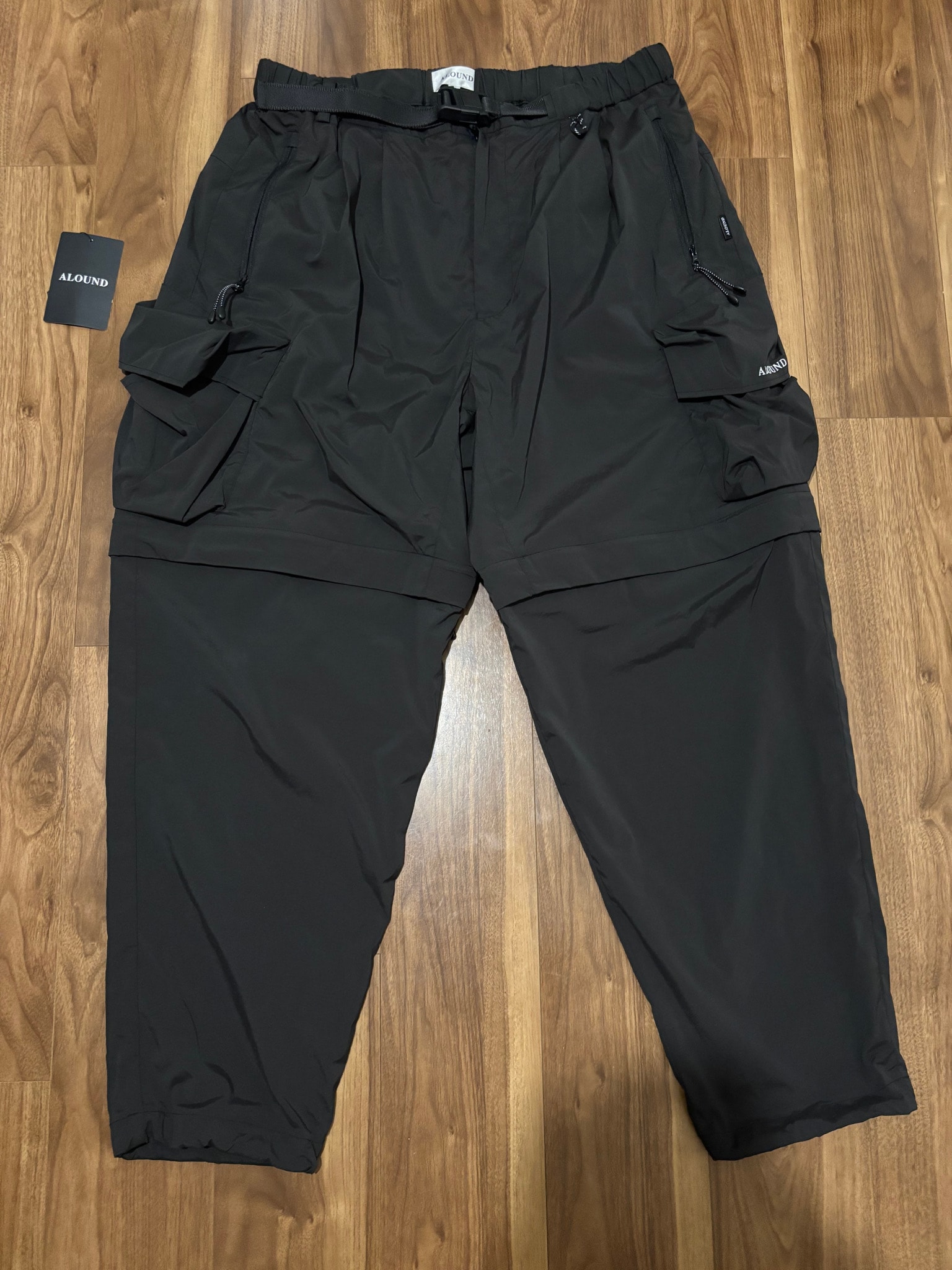 ALOUND Detachable Nylon Pants "Black"