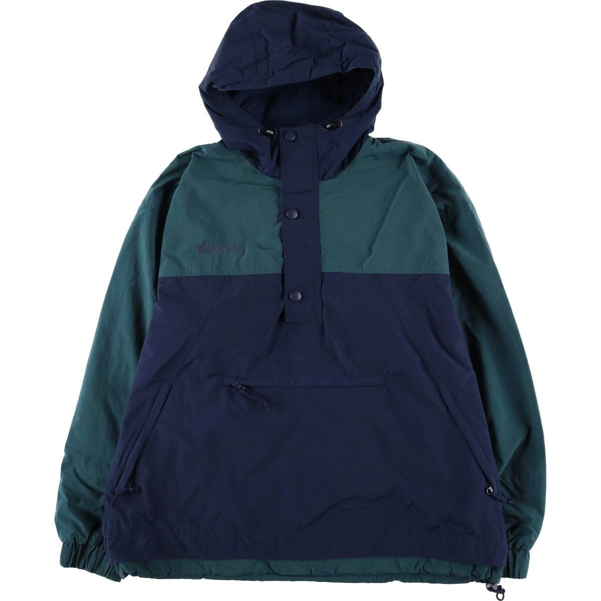 古着 90~00年代 コロンビア Columbia ハーフジップ アノラックパーカー メンズL相当/eaa612575