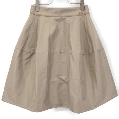 フォクシーブティック 33308 ベージュ シルク100 レディマカロン スカート 38