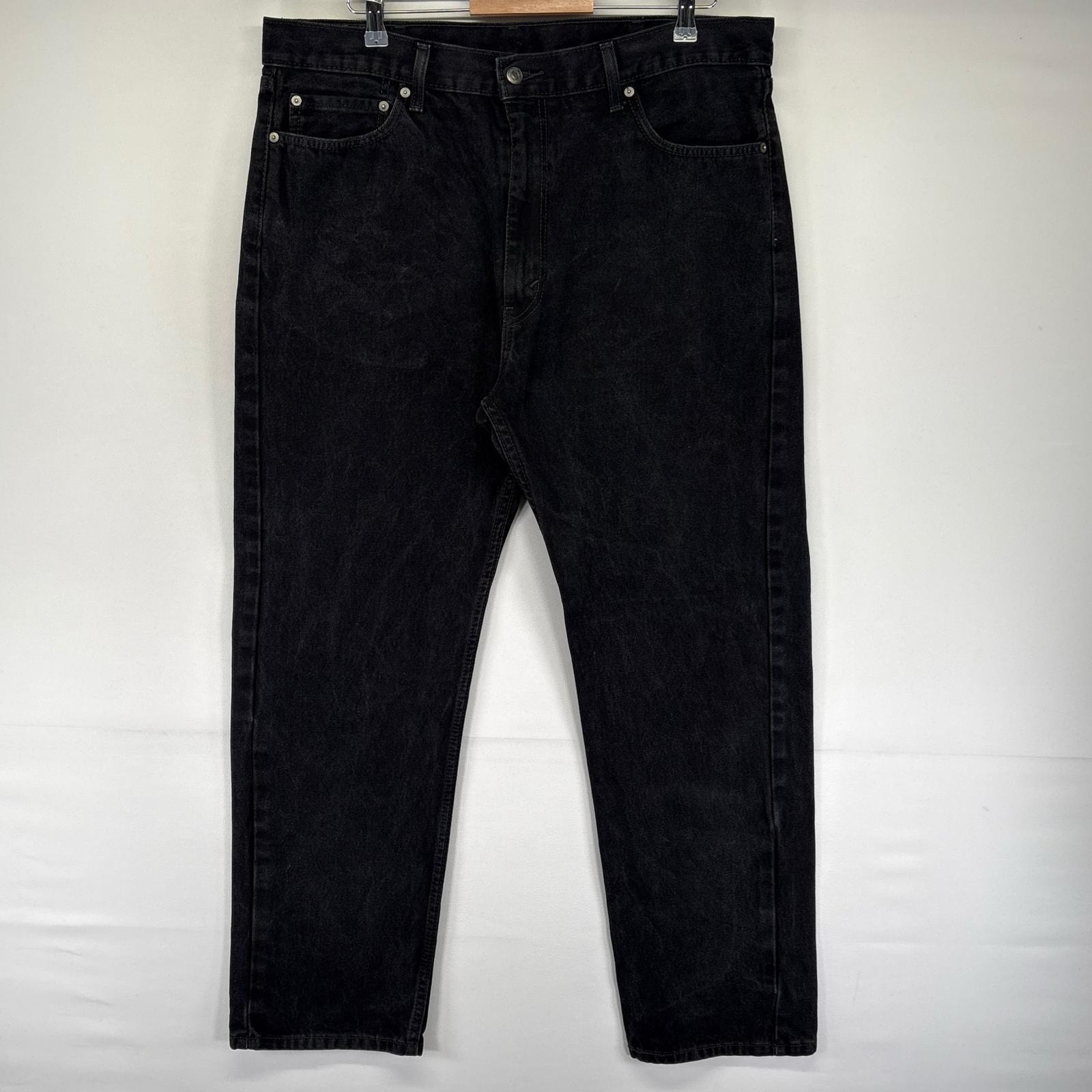 古着 リーバイス Levi's デニム パンツ 505 5ポケット ジーンズ ジーパン ジッパーフライ ブラックデニム W40 L32  ブラック系 メンズ