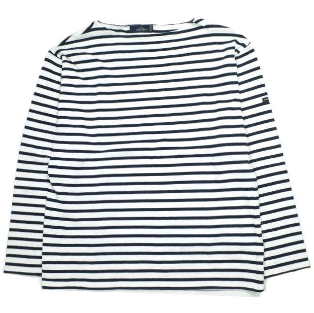 SAINT JAMES セントジェームス フランス製 OUESSANT BORDER ウエッソンボーダー F/6 NAVY/WHITE バスクシャツ ボートネックカットソー トップス g23602