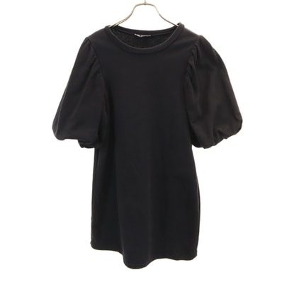 ZARA ザラ 半袖 スウェット ミニワンピース S ブラック