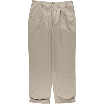 古着 ブルックスブラザーズ Brooks Brothers ツータック チノパンツ メンズw34相当/eaa594339