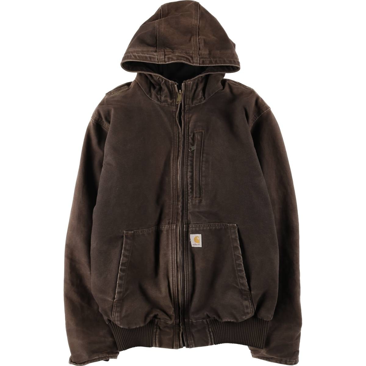 古着 カーハート Carhartt フルスウィングアームストロングアクティブジャケット 中綿入り ダックフルジップパーカー メンズM相当/eaa616870