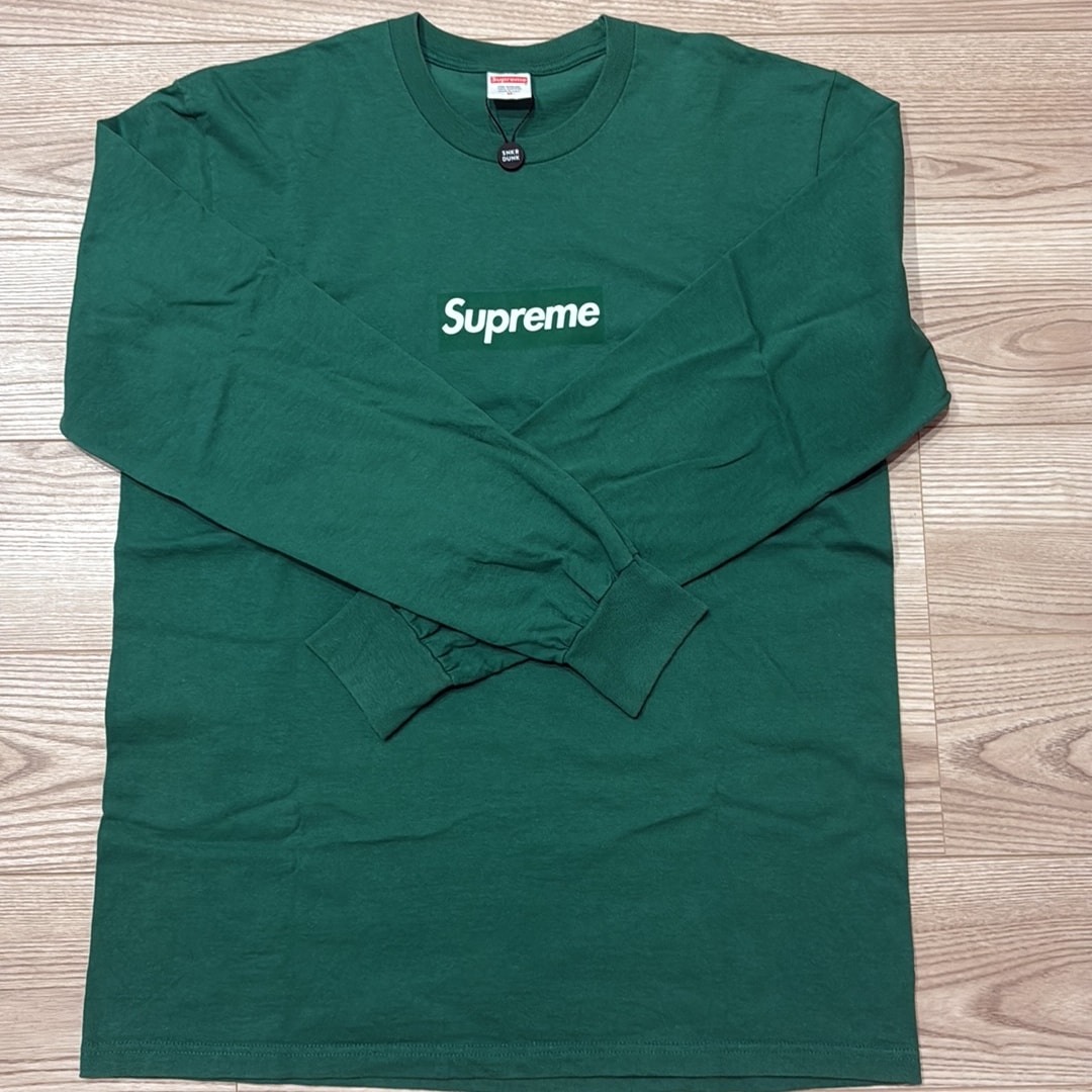 Supreme Box Logo L/S Tee "Green"