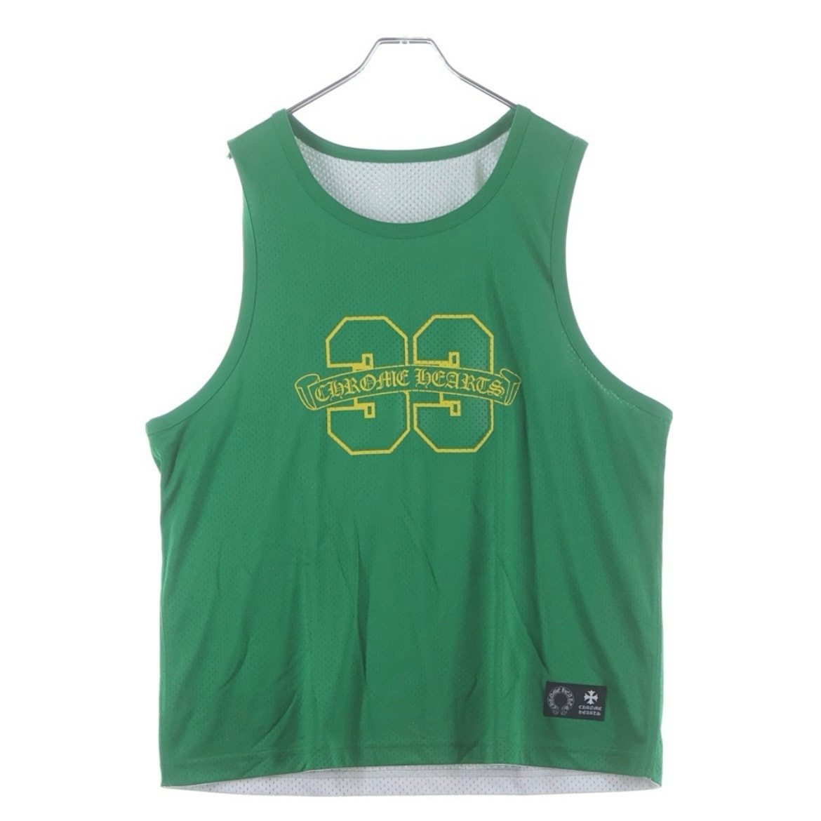 Chrome Hearts Reversible CH Logo Print Mesh Tank Top "Green"