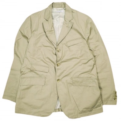 Engineered Garments エンジニアードガーメンツ 23SS アメリカ製 Andover Jacket - High Count Twill アンドーバージャケット ハイカウントツイル S Khaki 3B テーラード アウター g24392