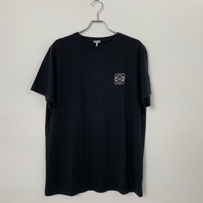 LOEWE Monogram Logo Crew Neck T shirt Black