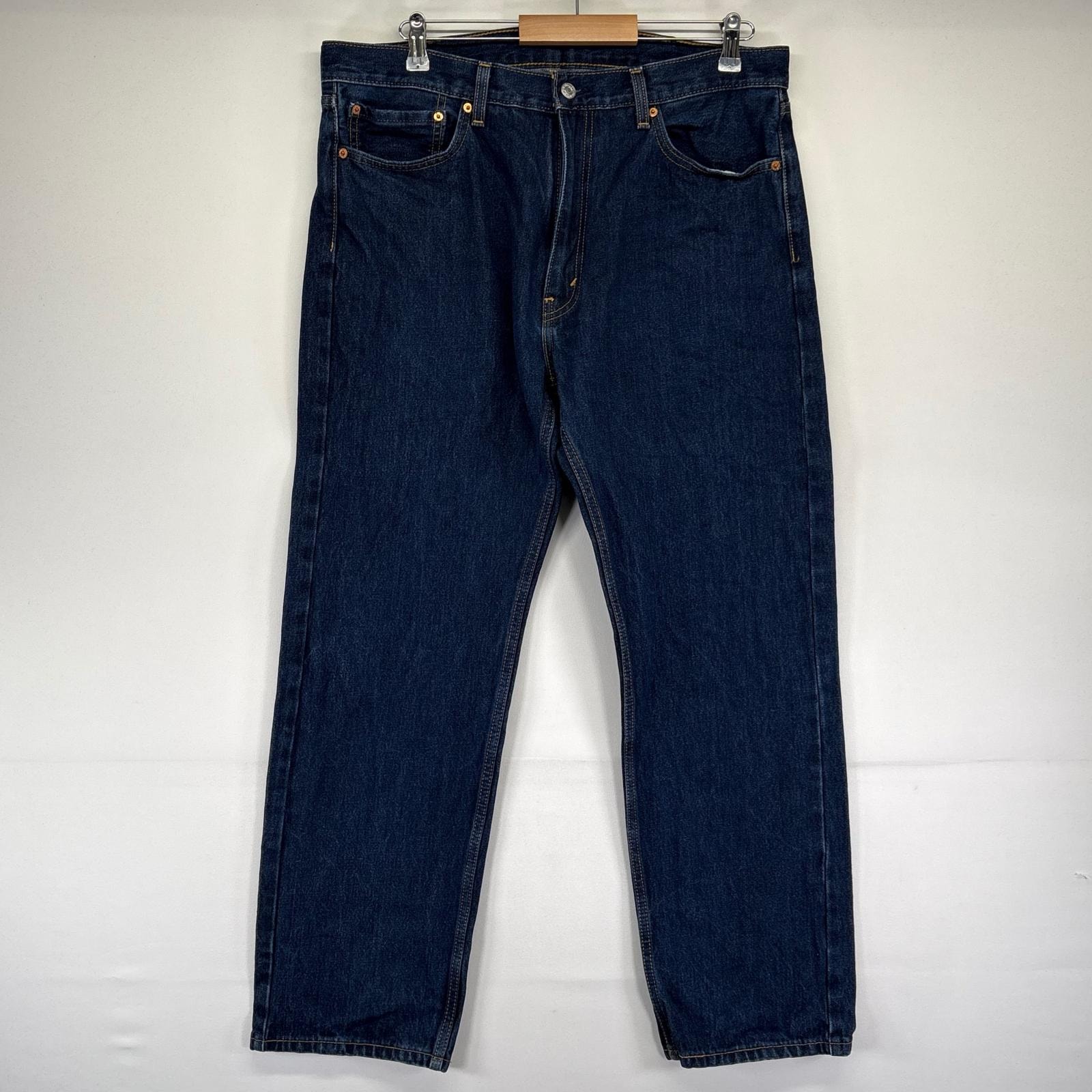 古着 リーバイス Levi's デニム パンツ ストレート 505 インディゴ 大きいサイズ w38 L32  ブルー系 メンズ