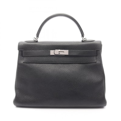 エルメス HERMES ケリー32 ハンドバッグ バッグ レザー トゴ トゴ □H刻印(2004年製造) レディース ブラック系 【中古】