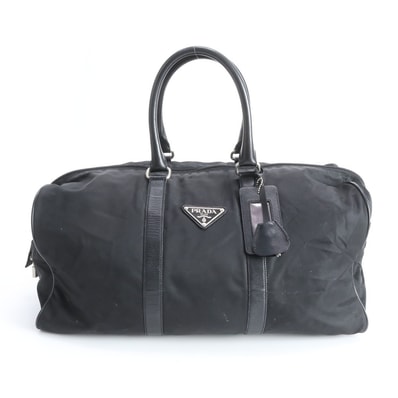 ■美品 プラダ テスート ナイロントライアングルロゴボストン バッグ