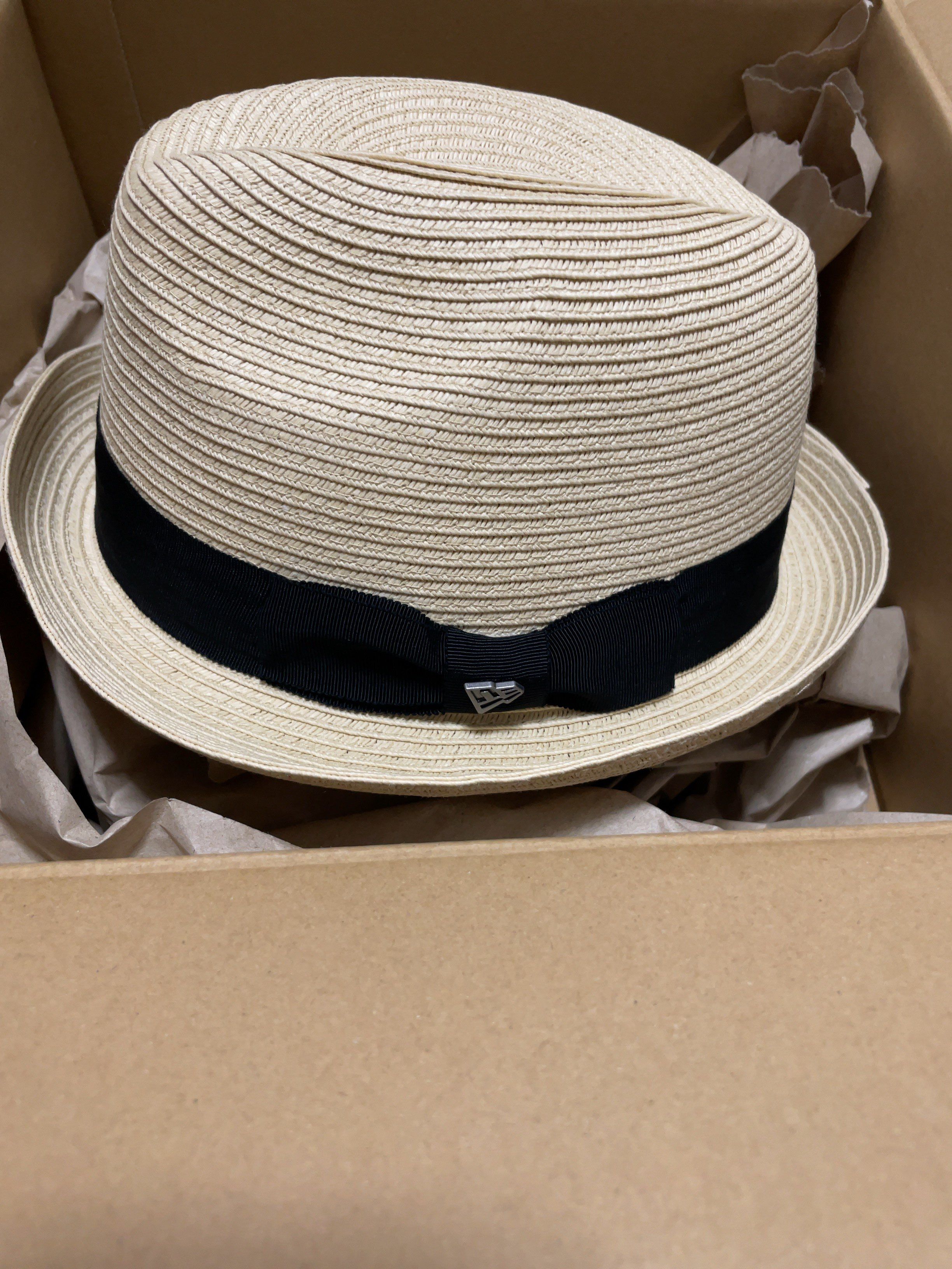 フェドーラ グログランバンド ナチュラルペーパーロープ