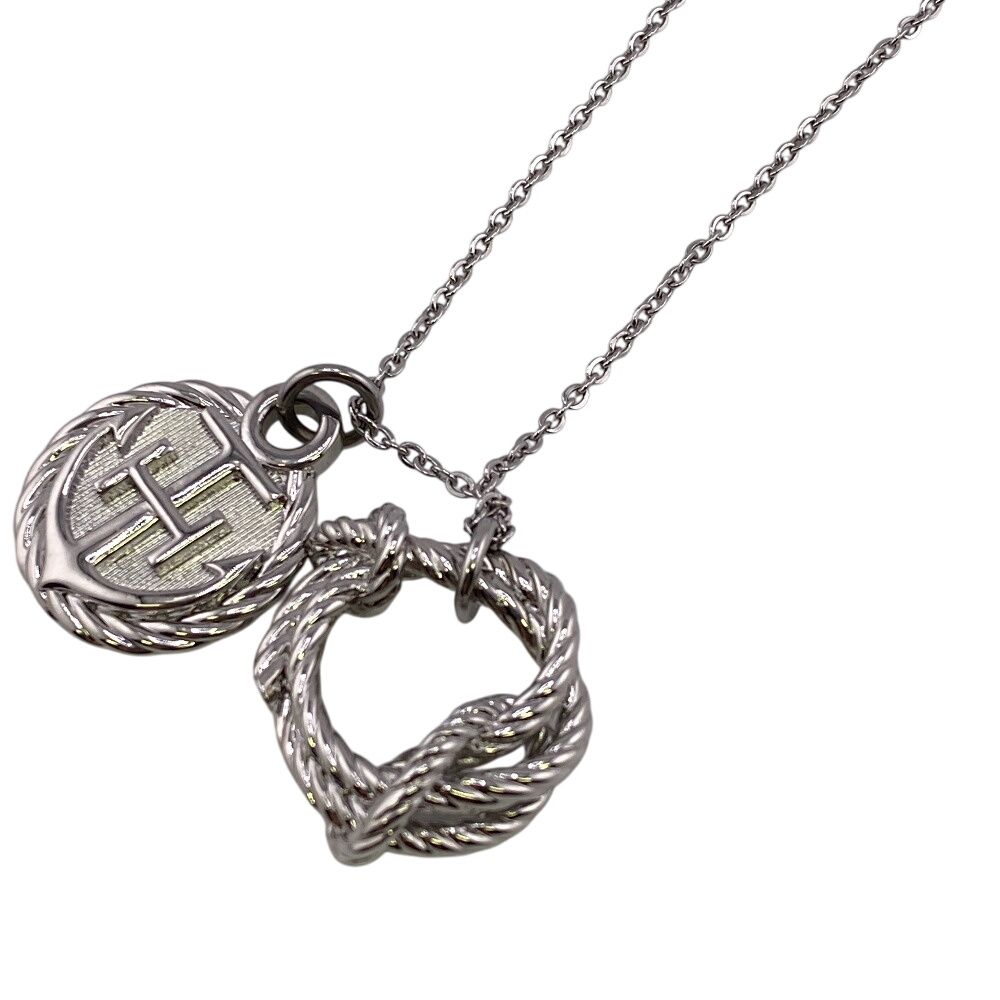 エルメス HERMES ネックレス コルダージュ ロープ シルバー