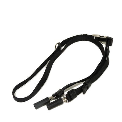PRADA プラダ AirPods キャリー ネックレス ラバー マグネット イヤホン Dリング シルバー ロゴ ナイロン ブラック ストラップ 2ZD007
