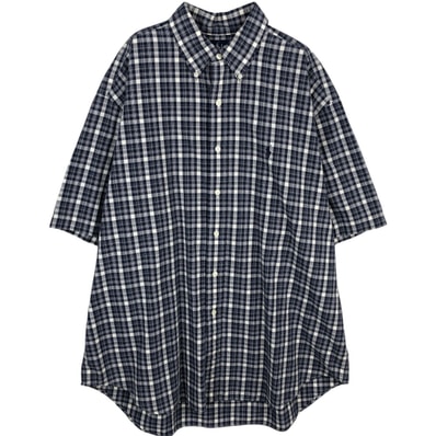 古着 ラルフローレン Ralph Lauren BLAKE チェック柄 半袖 ボタンダウン チェックシャツ メンズXL相当/eaa477596