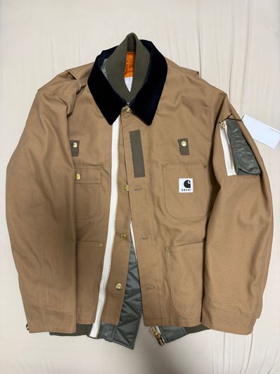 Carhartt WIP x sacai Canvas MA-1 Jacket Michigan "Beige"