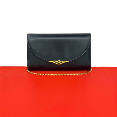 CARTIER カルティエ サファイアライン レザー ショルダーバッグ ネイビー
5513c