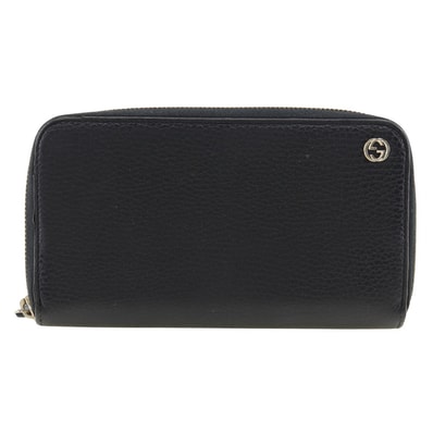 GUCCI Interlocking G Zip Around Wallet "Black"