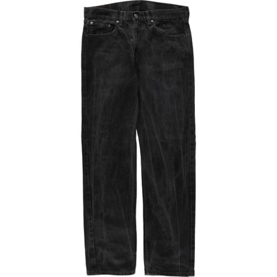 古着 リーバイス Levi's 505-0218 ブラックデニム テーパードデニムパンツ メンズw34相当/eaa651248