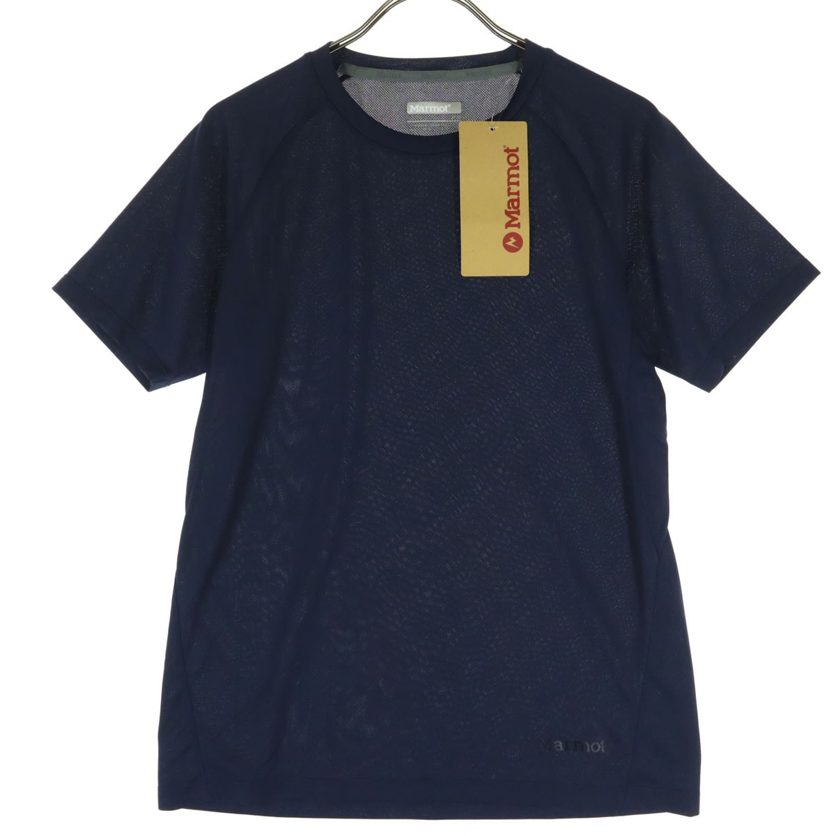 未使用 MARMOT マーモット 半袖 Tシャツ L ネイビー
