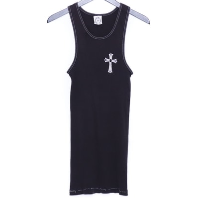 Chrome Hearts Horseshoe Cross Print Tank Top "Black"