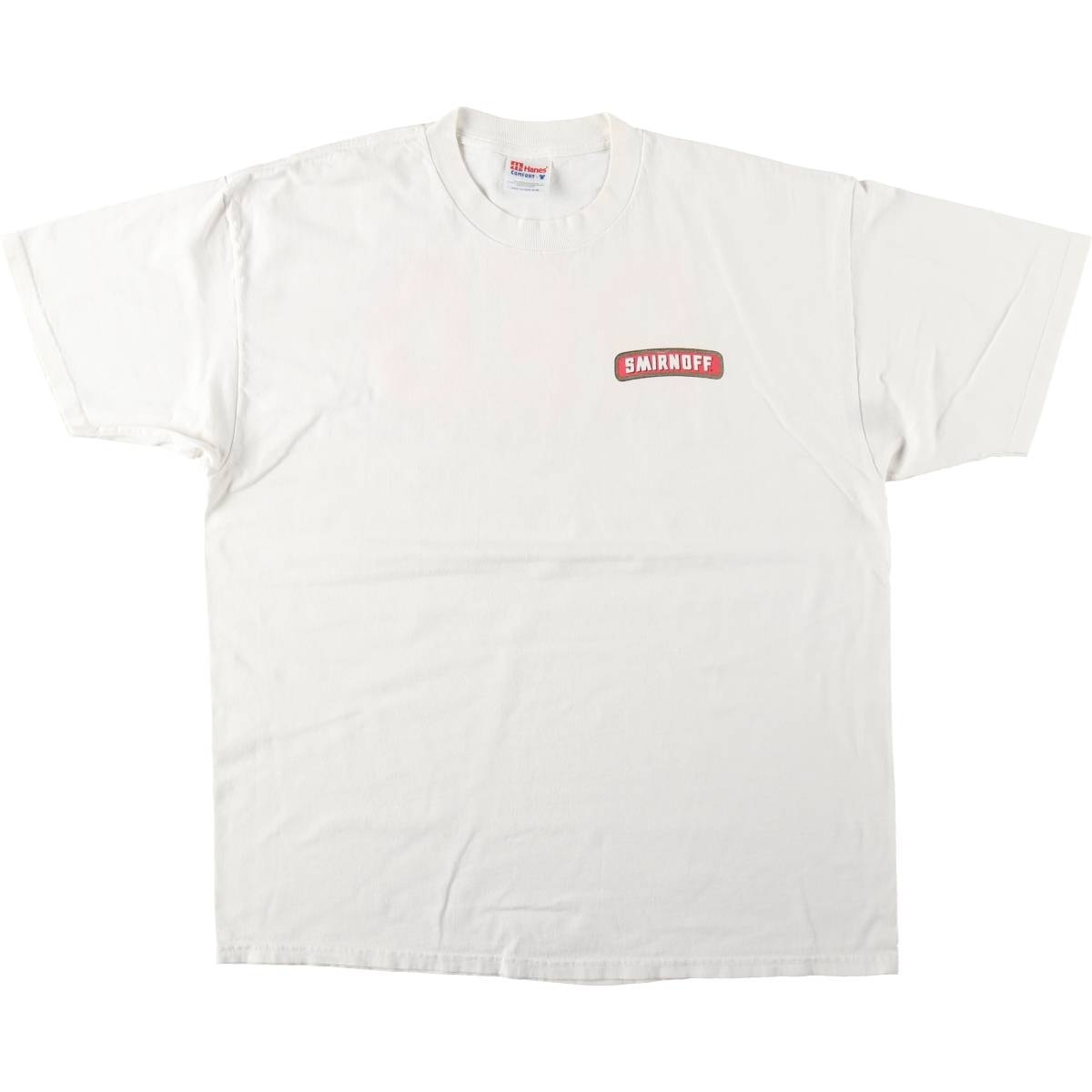 古着 90~00年代 ヘインズ Hanes COMFORT-T SMIRNOFF スミノフ アドバタイジングTシャツ メンズXL相当/eaa621833