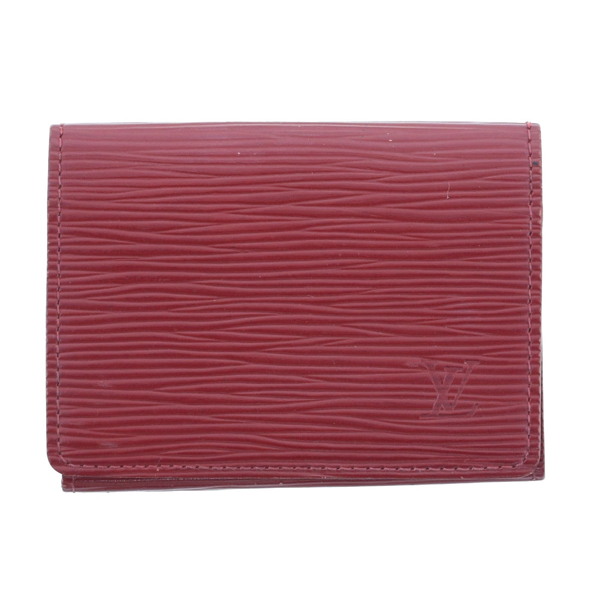 LOUIS VUITTON ルイ・ヴィトン アンヴェロップ カルトドゥヴィジット 名刺入れ M5658M エピレザー レッド  レディース【中古】