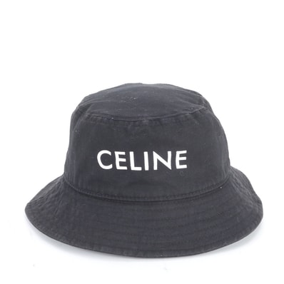 ■美品 セリーヌ バケット バケハ 帽子 ブラック 黒 ファッション M